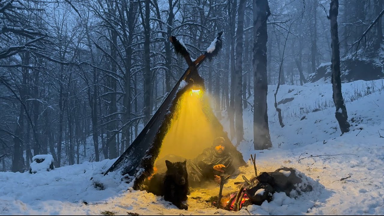 FREEZING Survival Challenge in -17°C Blizzard Conditions!