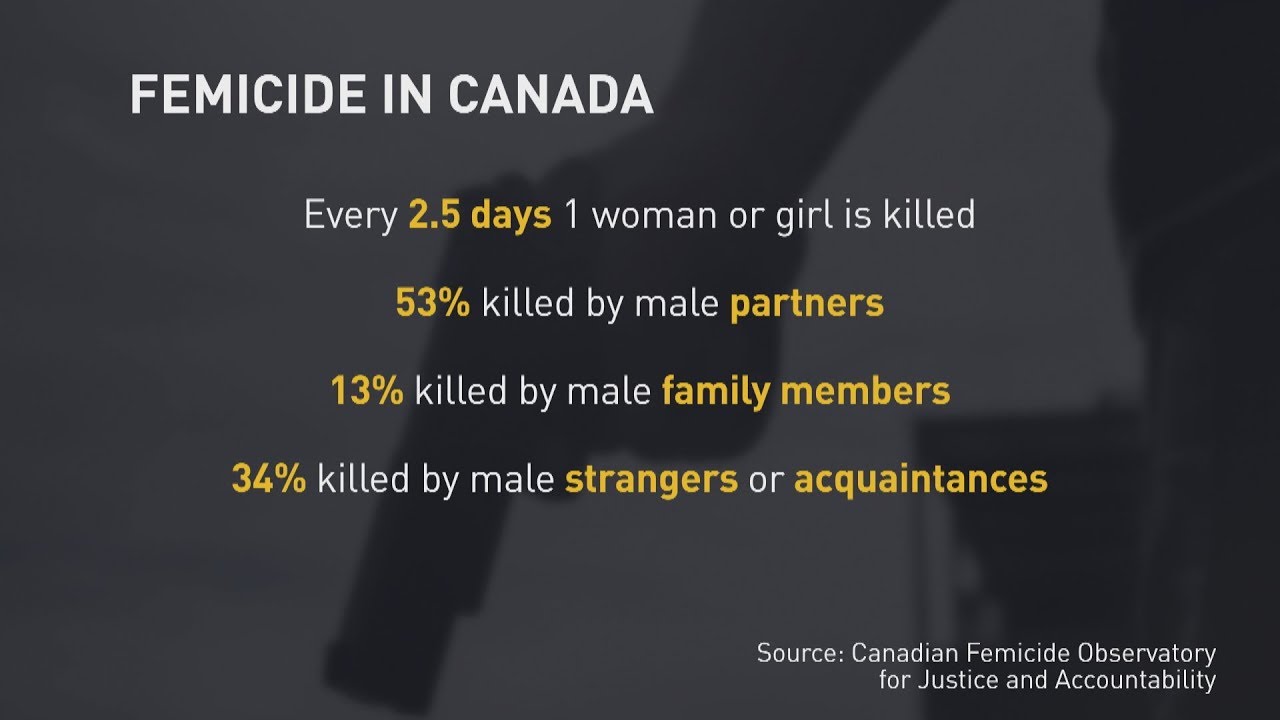 Woman or girl slain every 2.5 days in Canada in 2018, new report finds