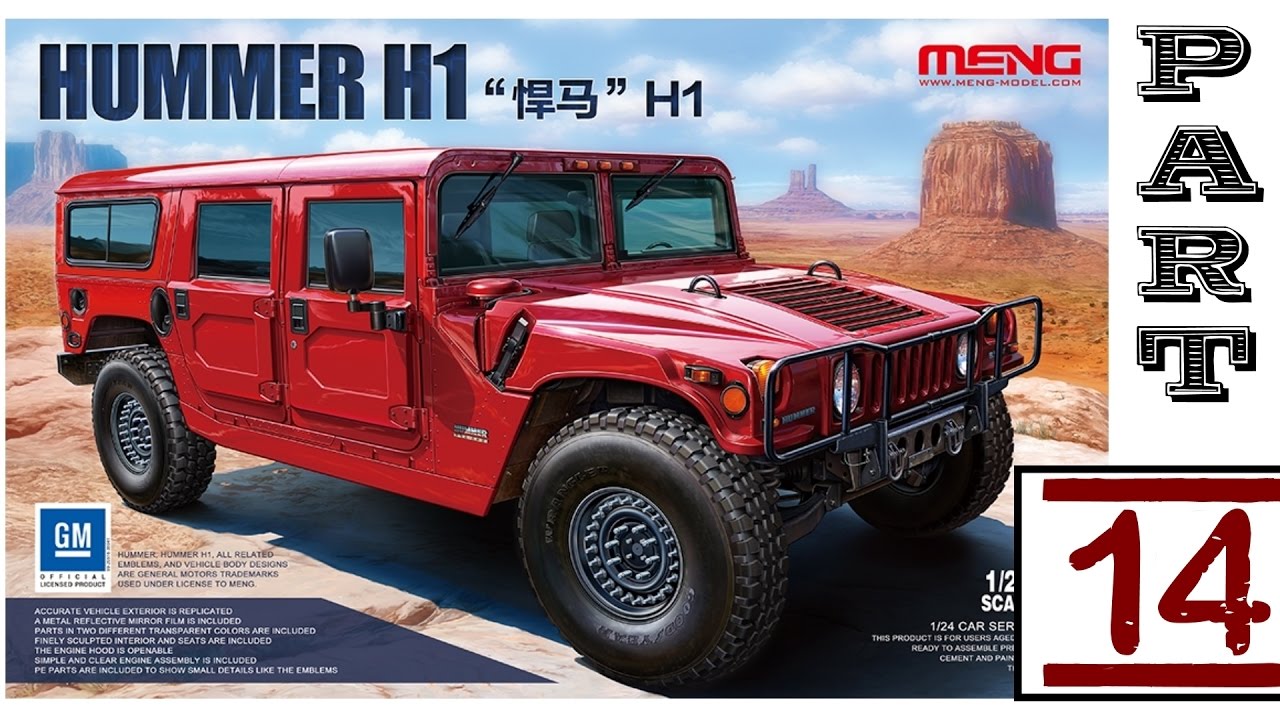 HUMMER H1 Scale model MENG 1:24  PART 14
