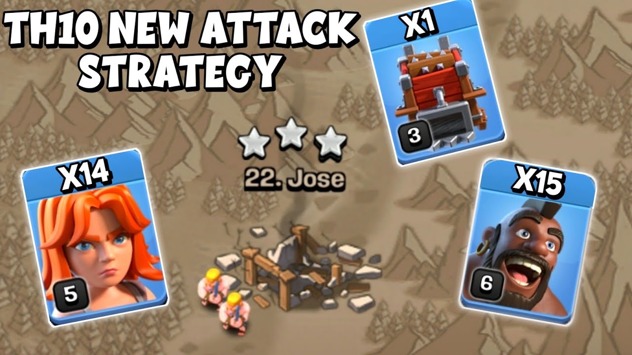 Th10 Valkyrie + Hog Rider Attack Strategy 2022 | Best TH10 Attack Strategy Clash of Clans - COC