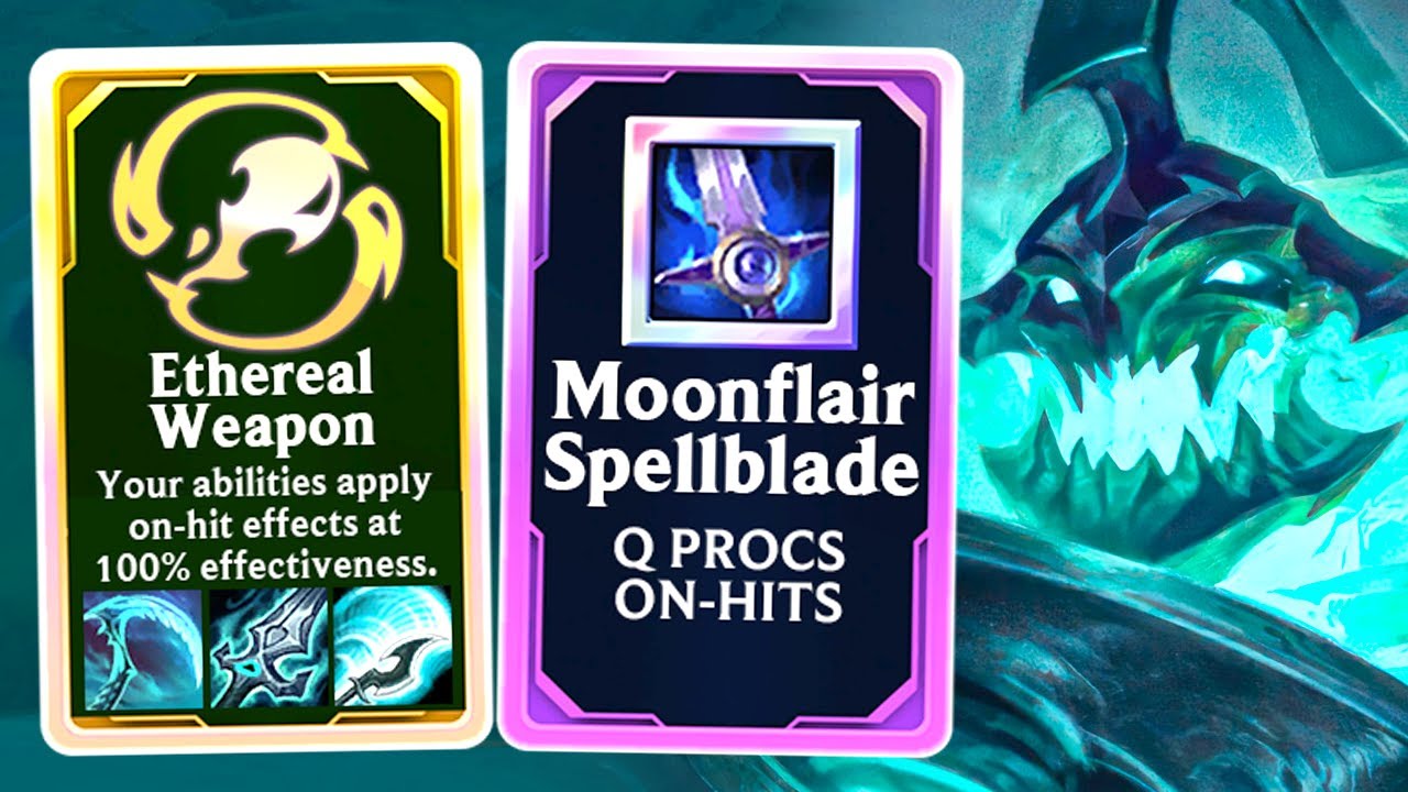 Broken Interaction: Ethereal Weapons + Moonflair = Infinite True Damage Q Spam