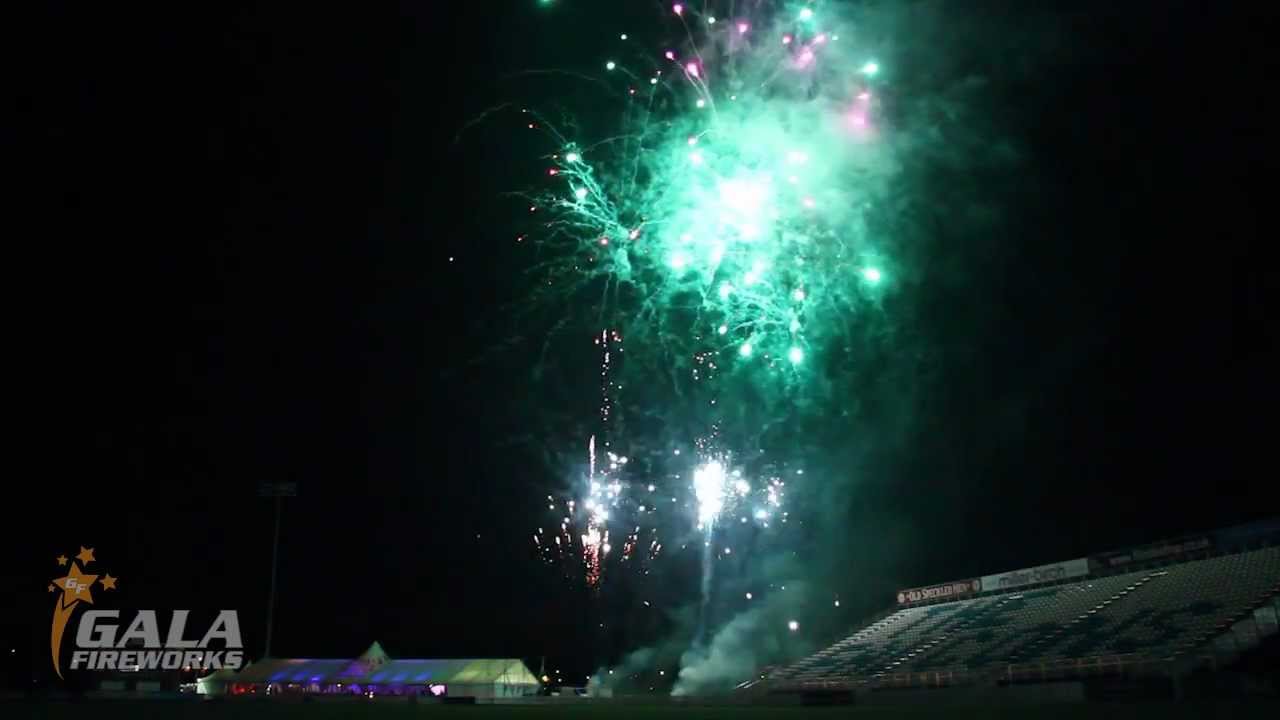 Derby County Cricket Ground Firework Display - by Gala Fireworks