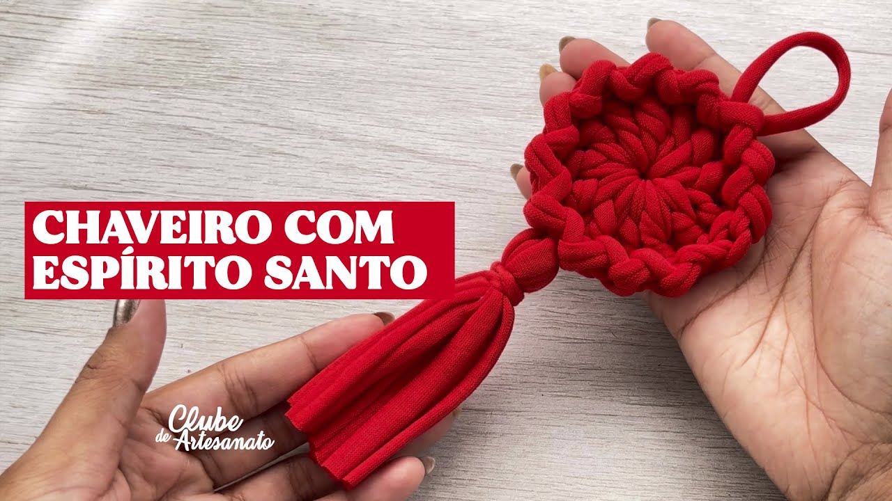 Como Fazer um Chaveiro de Fio de Malha: Tutorial Detalhado ❤️