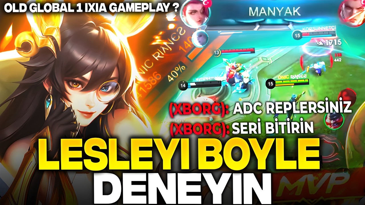 BENİM LESLEYLİM BÖYLE VURMUYOR DEME !! BU BUİLDİ DENE - Mobile Legends