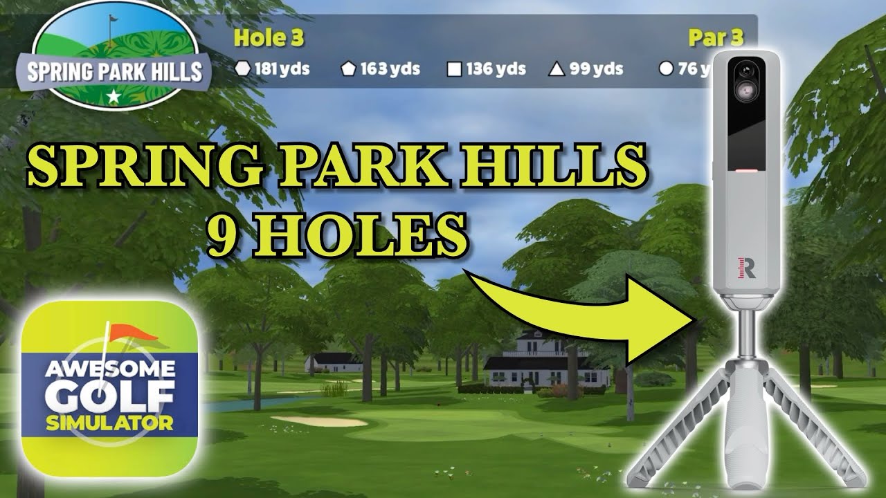 Playing Spring Park Hills on Awesome Golf with the Rapsodo MLM2PRO!
