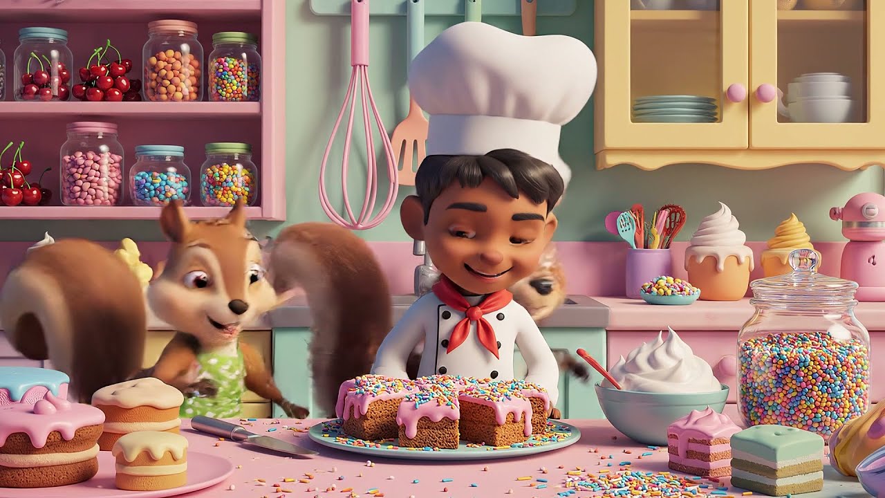 Mini Chef de Roblox dejó caer el pastel | Rimas Infantiles y Canciones para Niños