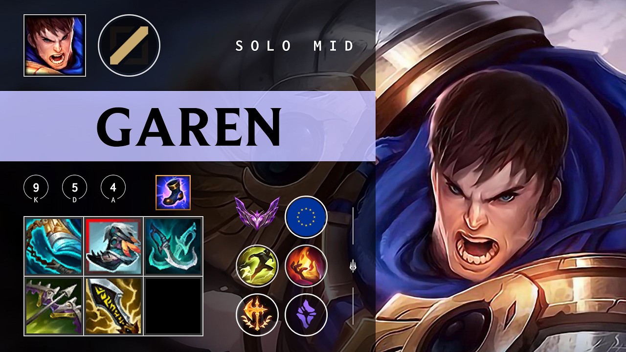 Garen Mid vs Galio - EUW Master Patch 26.05