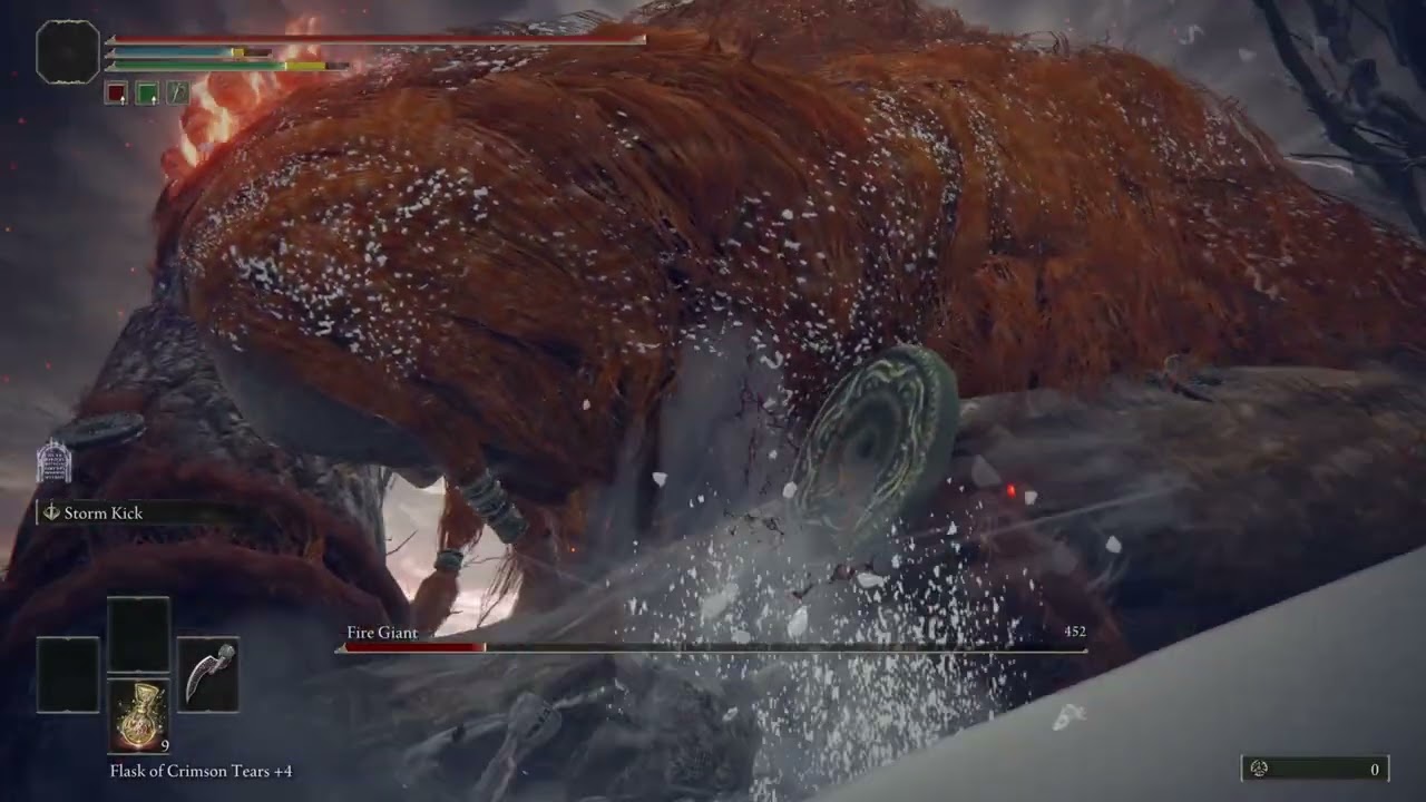 ELDEN RING Veteran Vera kills the fire giant