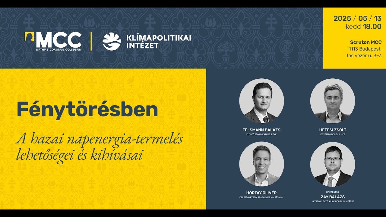 F&eacute;nyt&ouml;r&eacute;sben &ndash; A hazai napenergia-termel&eacute;s lehetős&eacute;gei &eacute;s kih&iacute;v&aacute;sai