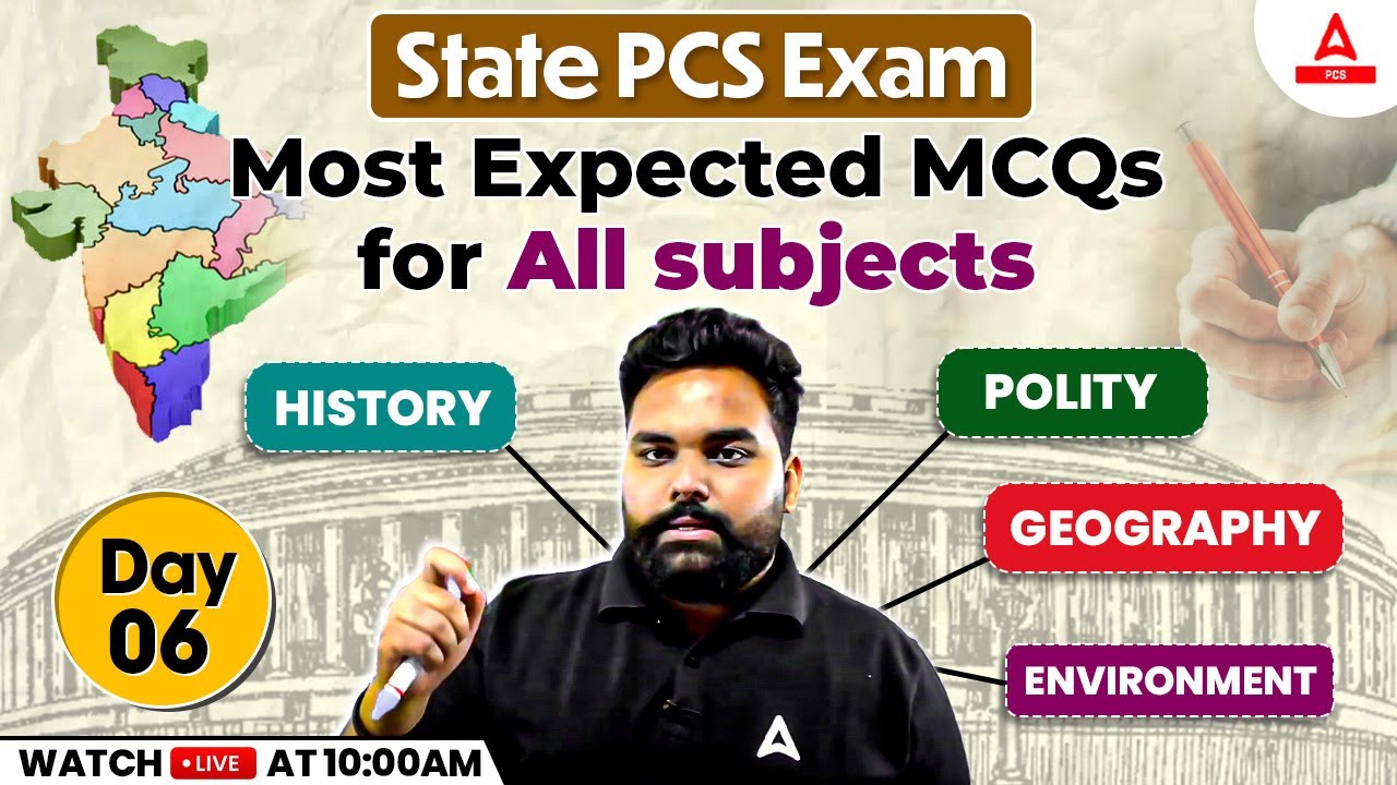 All State PCS Exam 2024-25 | Mock Test (All Subjects) - UPPSC, UKPSC, BPSC, HPSC, RPSC, JPSC, MPPSC