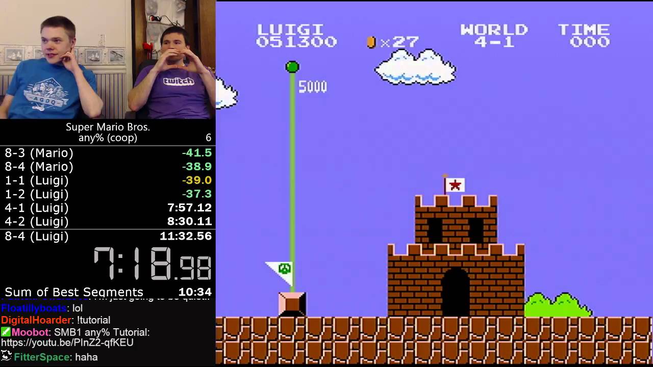 (10:57) Super Mario Bros. any% (coop darbian / lackattack24)