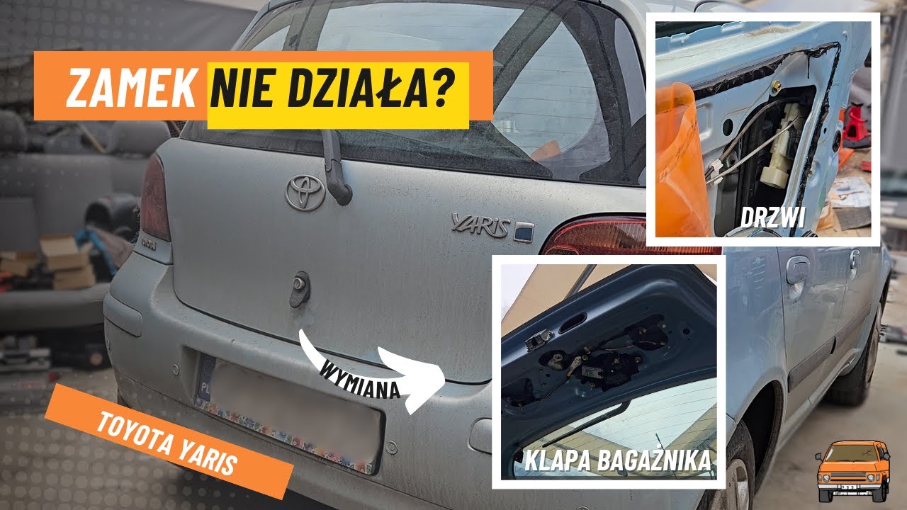 Samodzielna wymiana siłowników zamka centralnego – Toyota Yaris