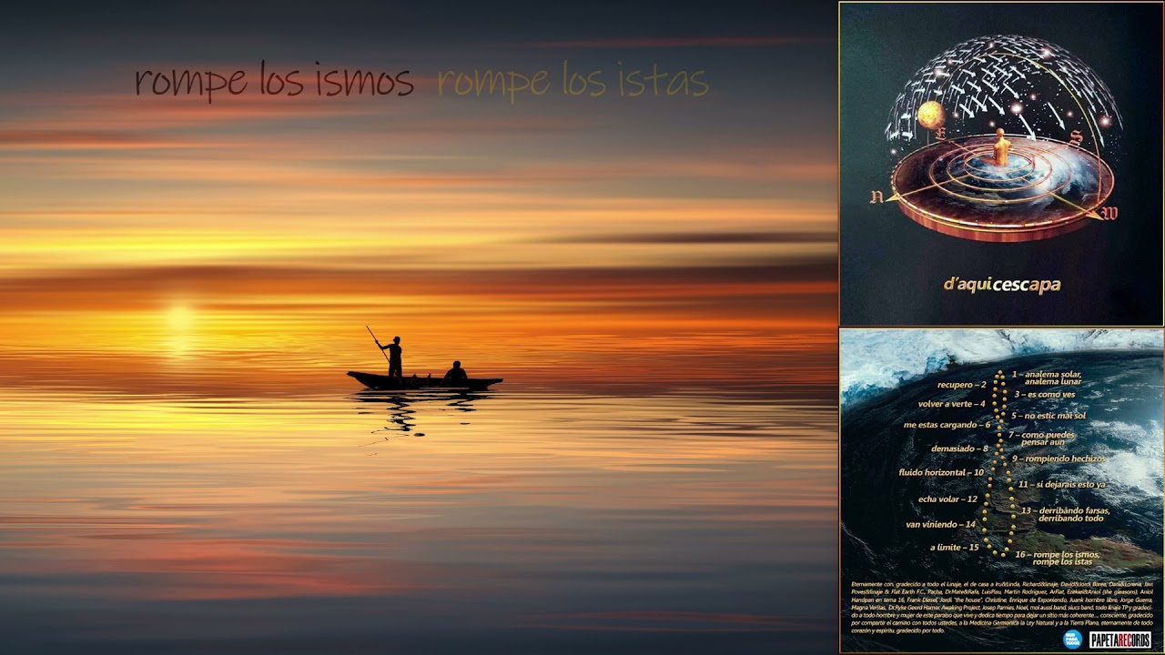 cesc - 16 rompe los ismos, rompe los istas - Álbum: d'aquí cescapa