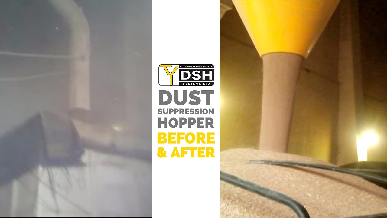 Dust Suppression Hopper in action