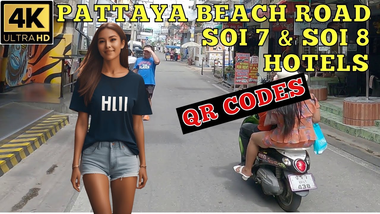 Pattaya Beach Road Soi 7 and Soi 8 Hotel prices with QR Codes   September 2023 Thailand