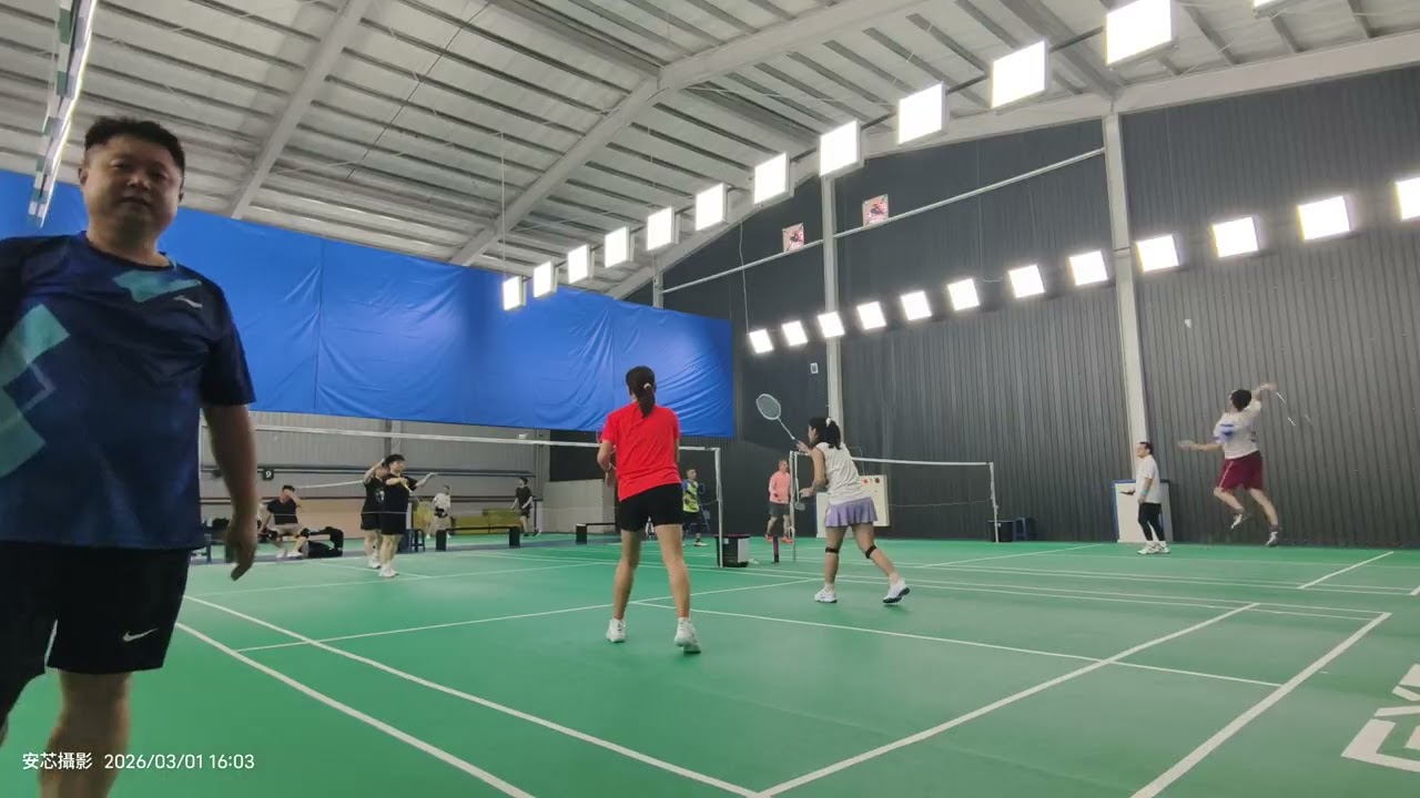 260301-安芯羽球，婷婷&鴨子vs怡安&哈波