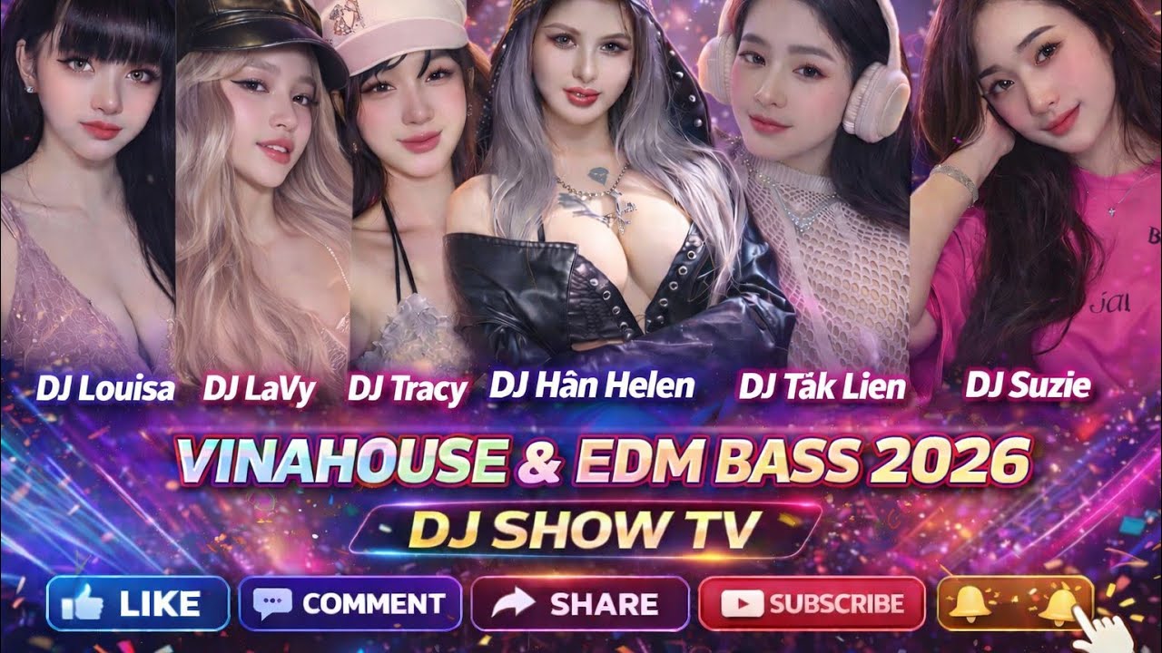 VINAHOUSE & EDM BASS 2026 🔥 | DJ Louisa x DJ LaVy x DJ Tracy x DJ Hân Helen x DJ Tak Lien x DJ Suzie