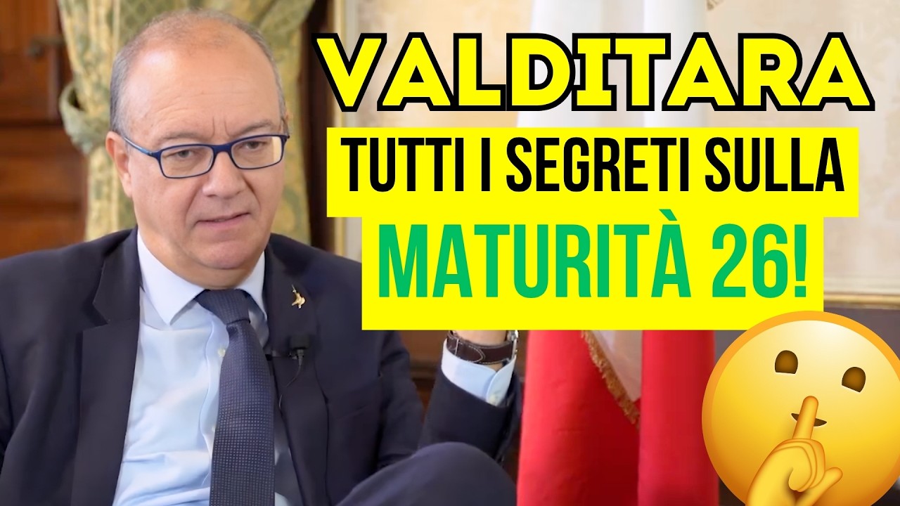 Maturità 2026, Valditara '4 materie all'orale, commissari interrogheranno solo su quelle'#Sapevatelo