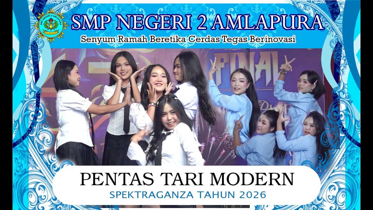 SMP NEGERI 2 AMLAPURA : Pentas Seni Tari Modern dalam Perayaan HUT ke-47 Tahun 2026