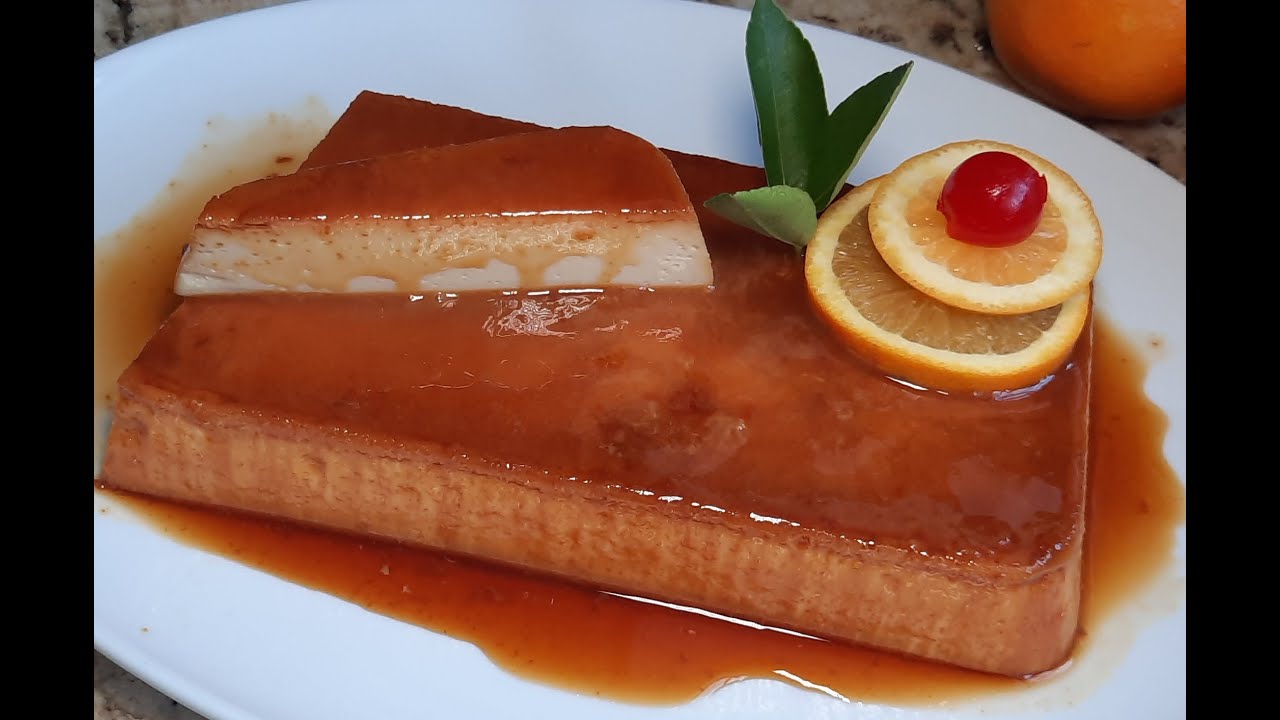 Flan Navideño de Naranja y Ron #postres #dessert #christmas