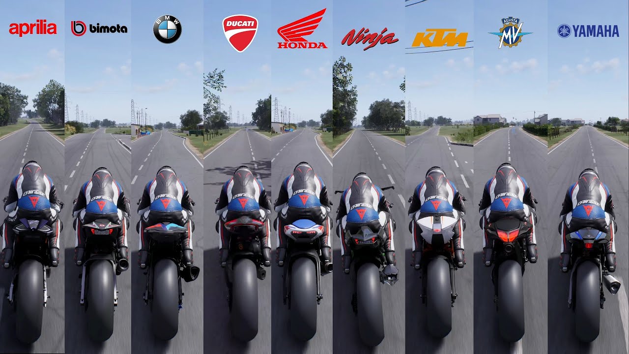FASTEST BIKES FROM EACH MANUFACTURER | #aprila  #ducati  #bmw  #suzuki  #ktm  #yamaha  #kawasaki
