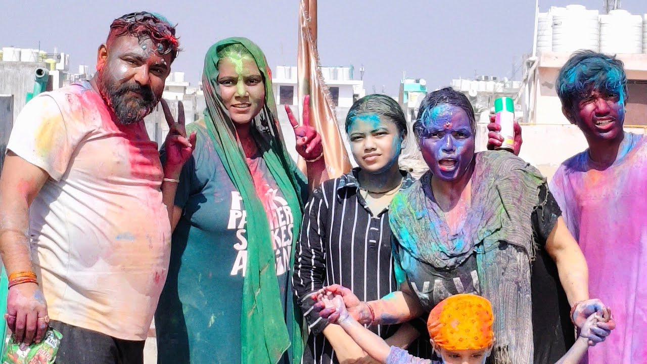 Dangerous Holi in Delhi!😱 #funny #best #comedy #viral #new #funny #2026 #family @Dishantbasodiya