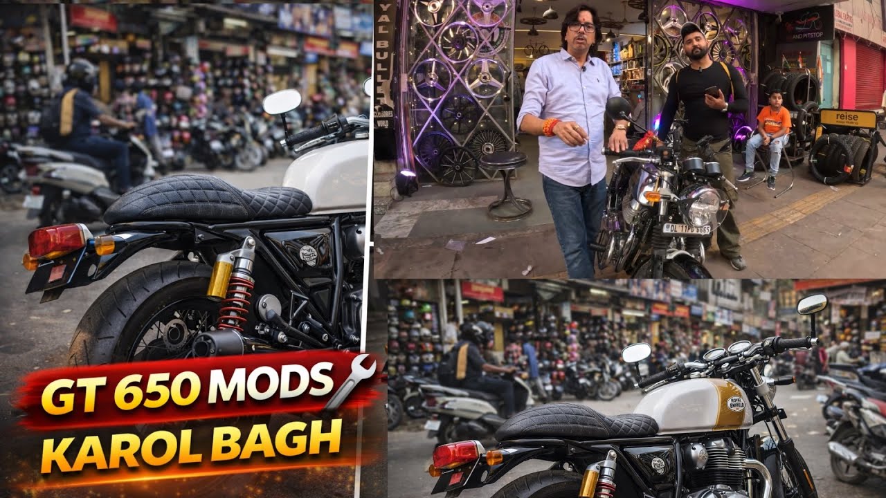 Karol Bagh GT 650 Mods 😍 | Best Riding Accessories for Bikers🏍️🛠️
