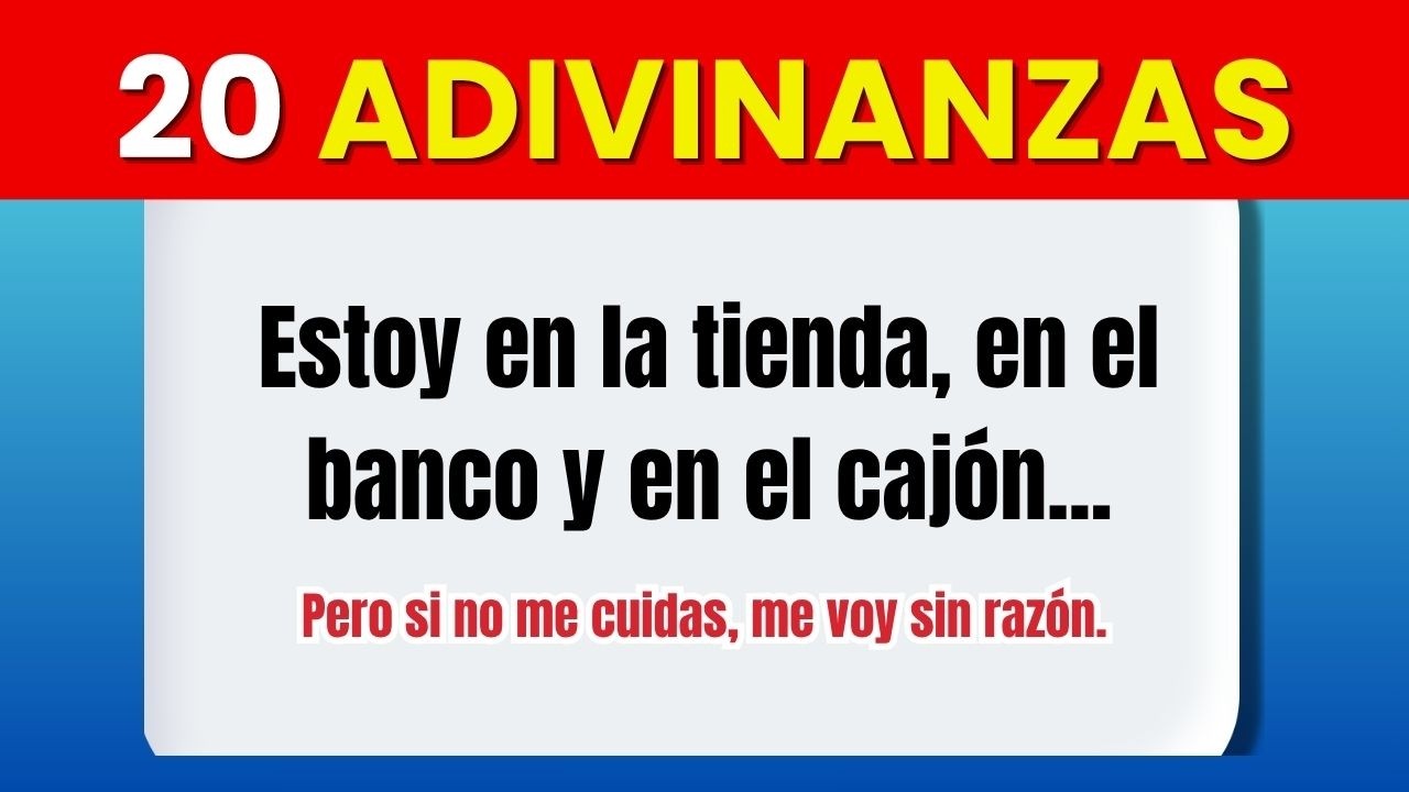 &iquest;Puedes resolver estas 20 adivinanzas financieras? &iexcl;Nivel genio activado!