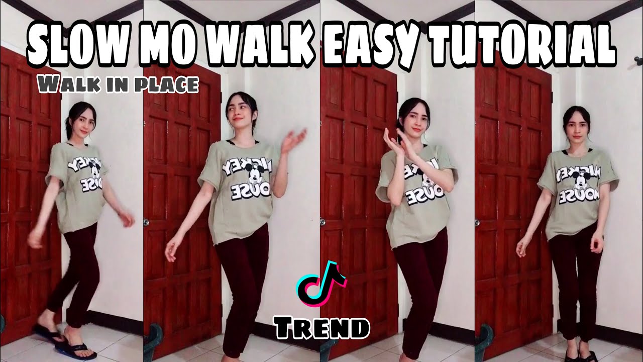 How To Slow Mo Walk in Place (slow walk) tiktok trend - Easy Tutorial with basics