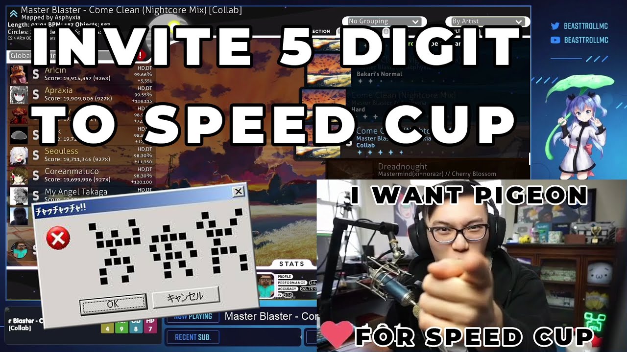 BTMC summons the 5 digit guy to speed cup +kecak reaction