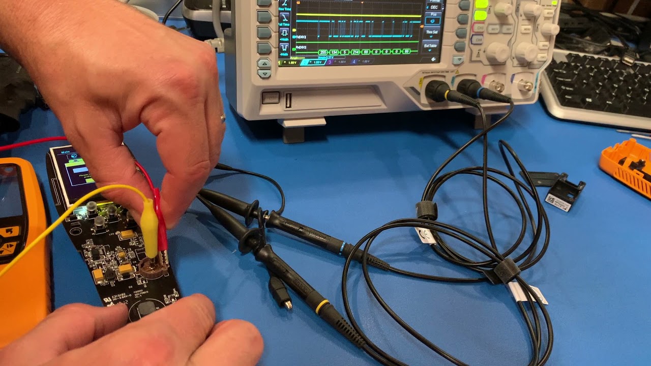 Decoding RS232 on the scope and fixing a Temtop M2000C that's stuck on 