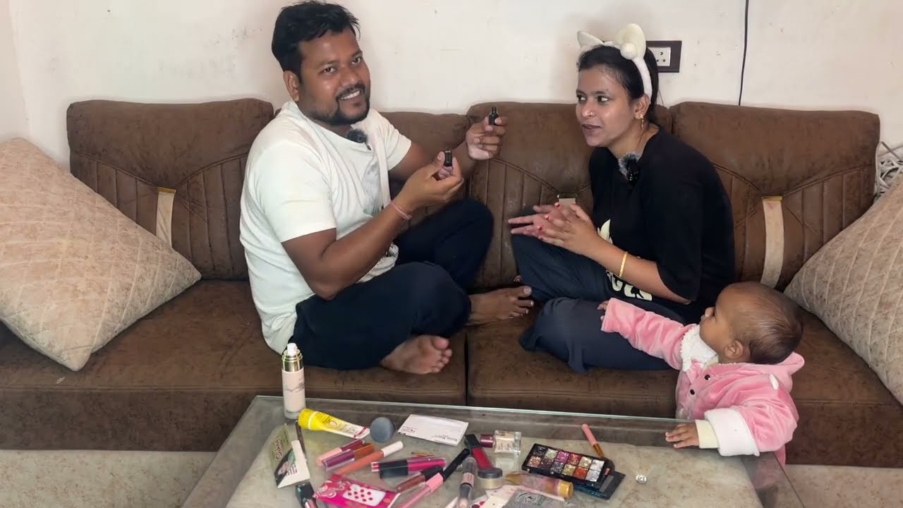 आज मेने किया अपनी वाइफ का मैकअप 💄|| arun sona vlog | love marriage couple | #comedy  #lovemarriage