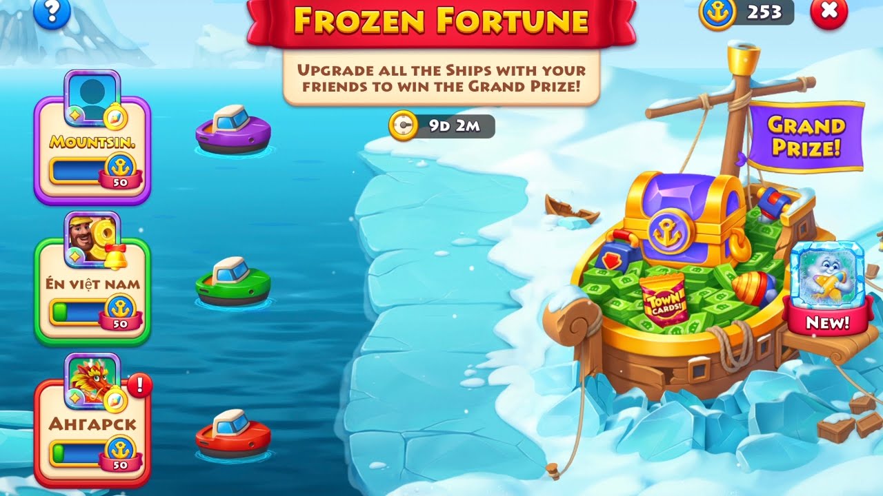 Frozen Fortune started. 40mins+ of how i play Match 3 to earn tokens. It's a slow, long event. 