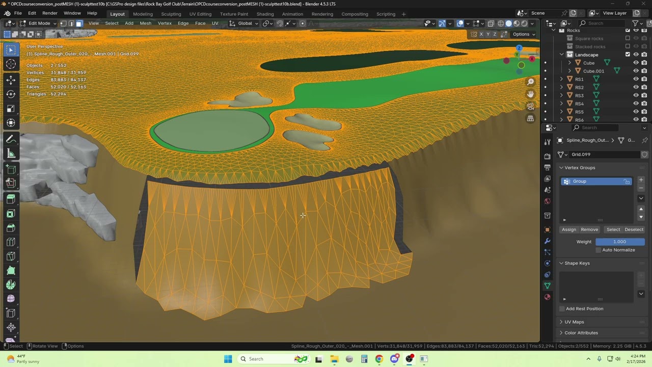Bonus: Using terrain instead of a separate 3d mesh for the canyon