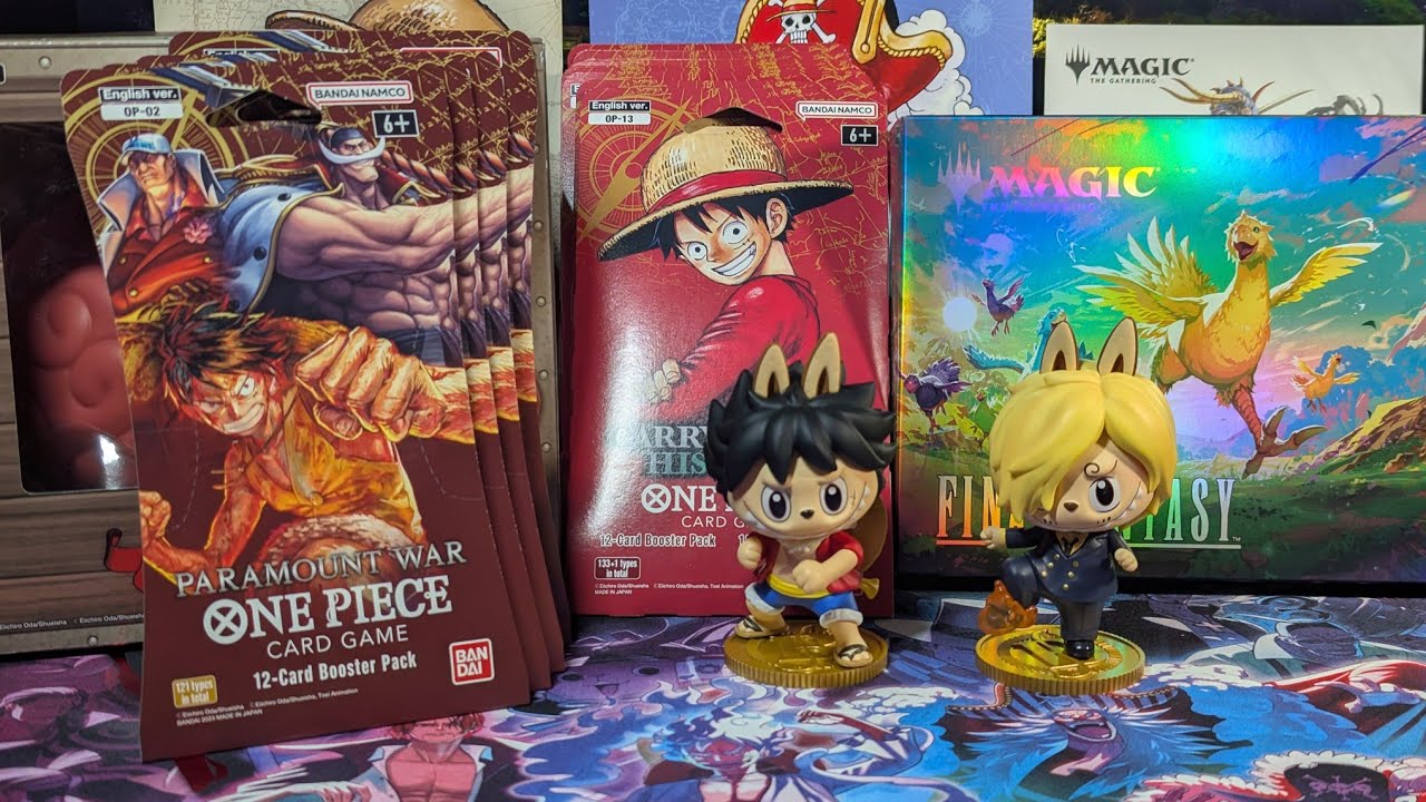 ОГРОМНЫЕ ХИТЫ! Блистеры с One Piece OP-02 и OP-13 и набор Final Fantasy MTG Chocobo!