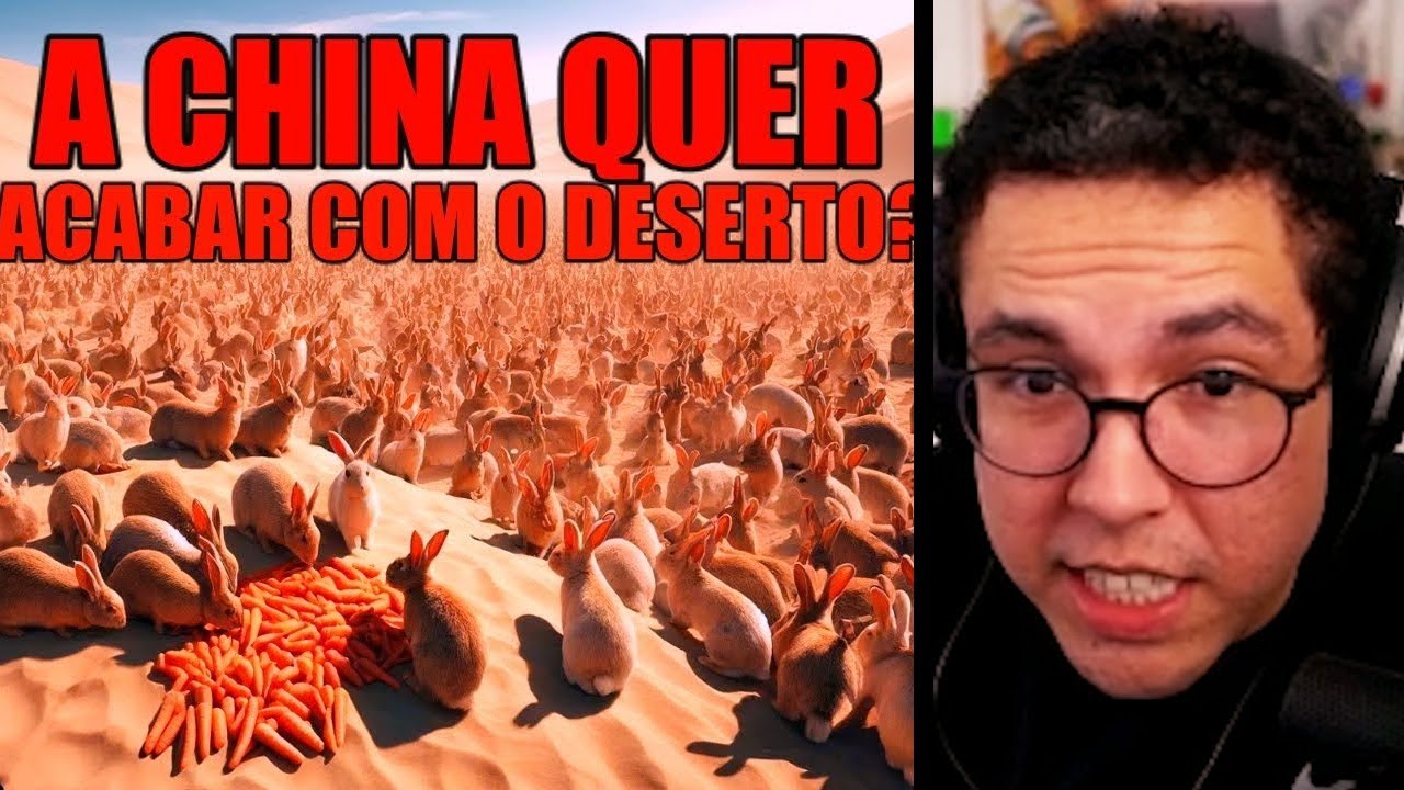 PQ A CHINA DEIXOU 1 MILHÃO DE COELHOS NO DESERTO? YETZ REACT