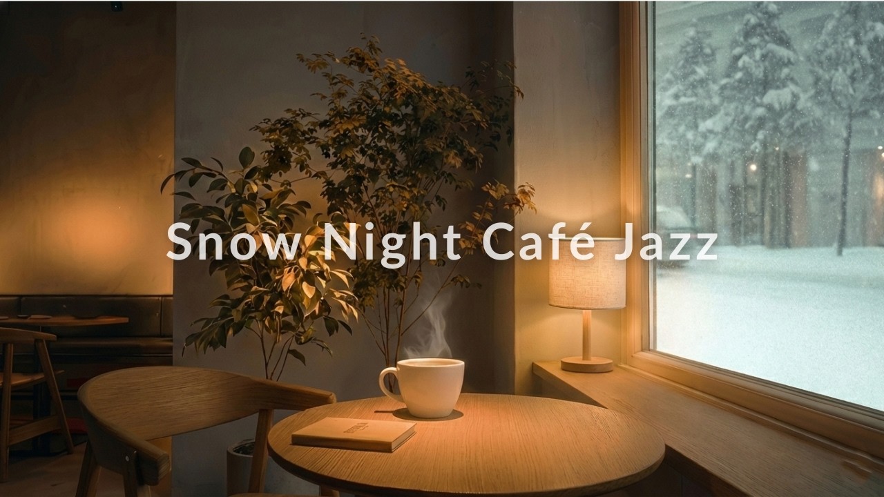 Snow Night Café Jazz – 2 Hours Soft Lo-fi for Coffee & Focus #jazz