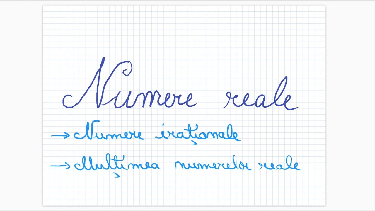 Numere Reale (2) - Numere irationale, Multimea numerelor reale