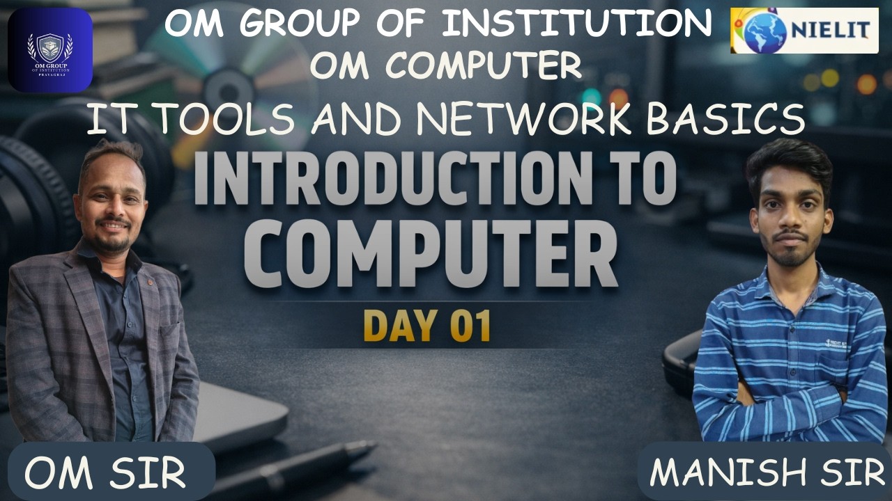 💻 Introduction to Computer in Hindi By Manish Sir | Day 01 | O'Level Padhe Ab Hindi Mein