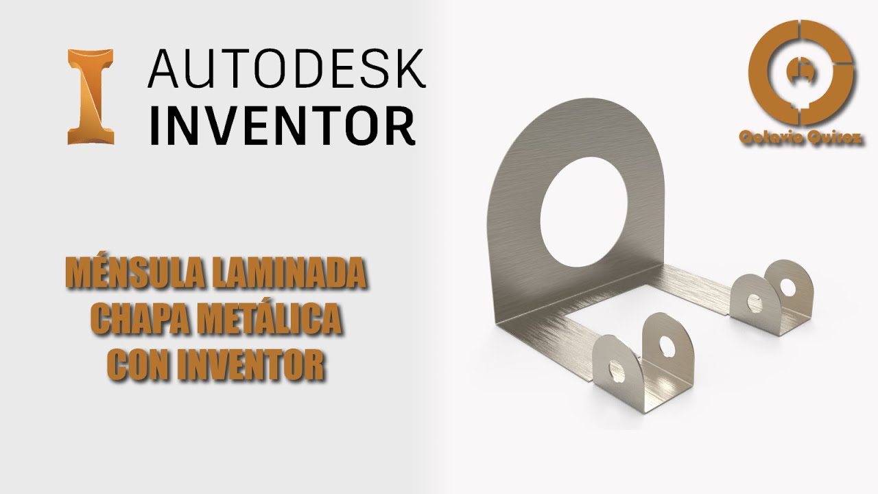 Bracket Estampado con Sheet Metal con INVENTOR
