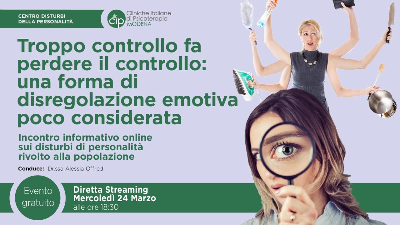 Troppo controllo fa perdere il controllo: una forma di disregolazione emotiva poco considerata