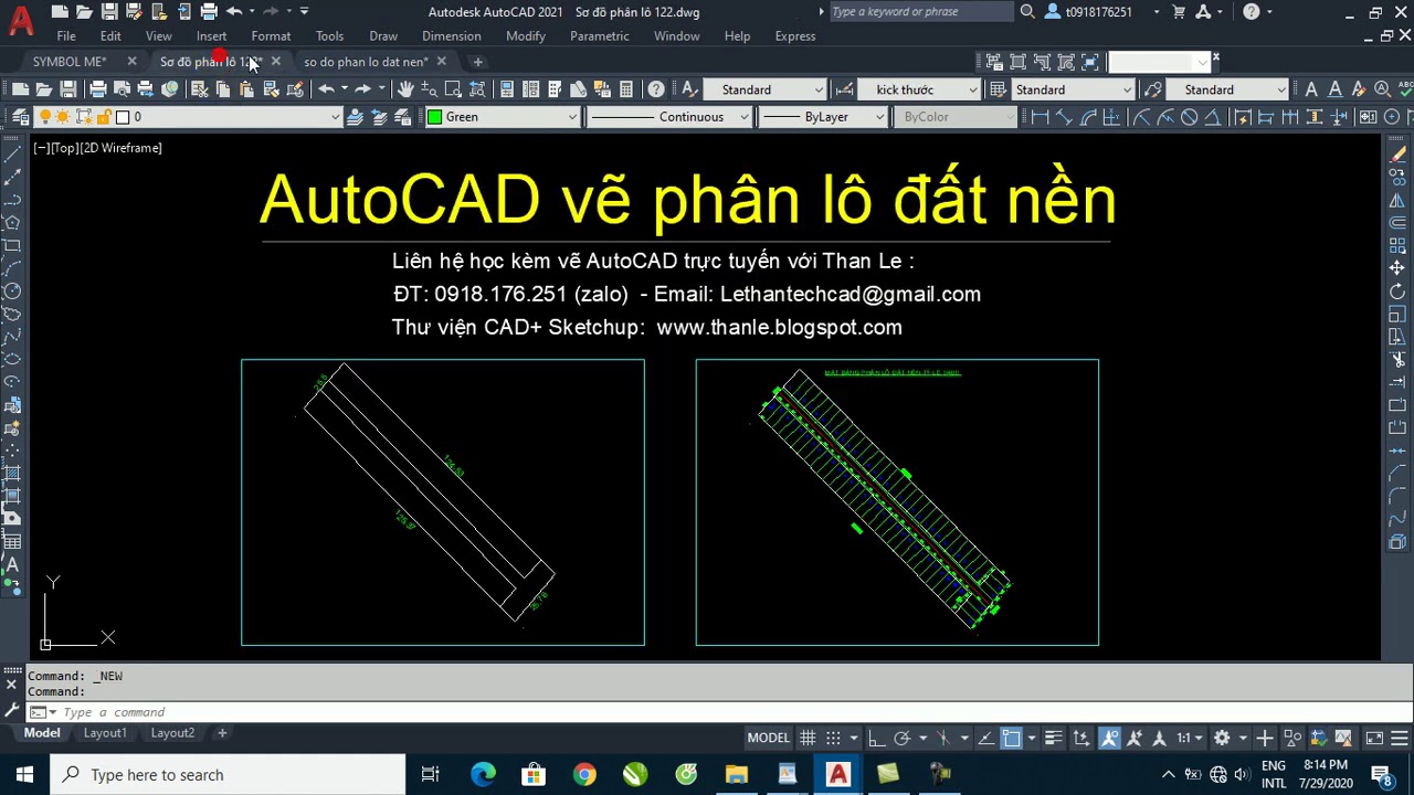 Hướng dẫn đầy đủ các bước vẽ sơ đồ phân lô đất nền trong AutoCAD