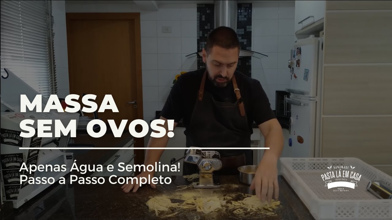 Massa Caseira Só com Água e Semolina: Passo a Passo Sem Ovos