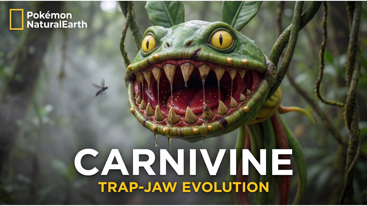 Real Life Pokémon – Carnivine | Trap-Jaw Evolution | NatGeo | Pokemon NaturalEarth