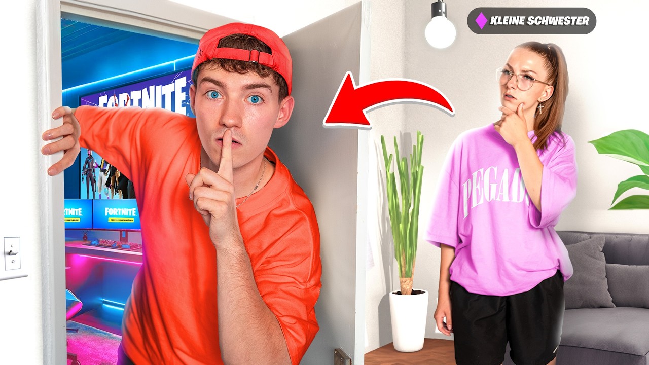 Ich baue einen geheimen Gaming Room für meine Schwester! 😳