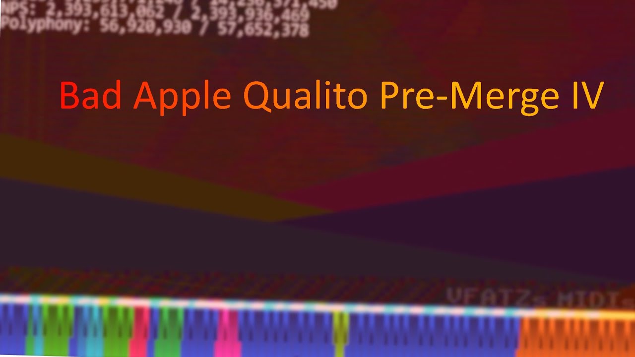 [Black MIDI] Bad Apple Qualito Extreme Pre-Merge IV