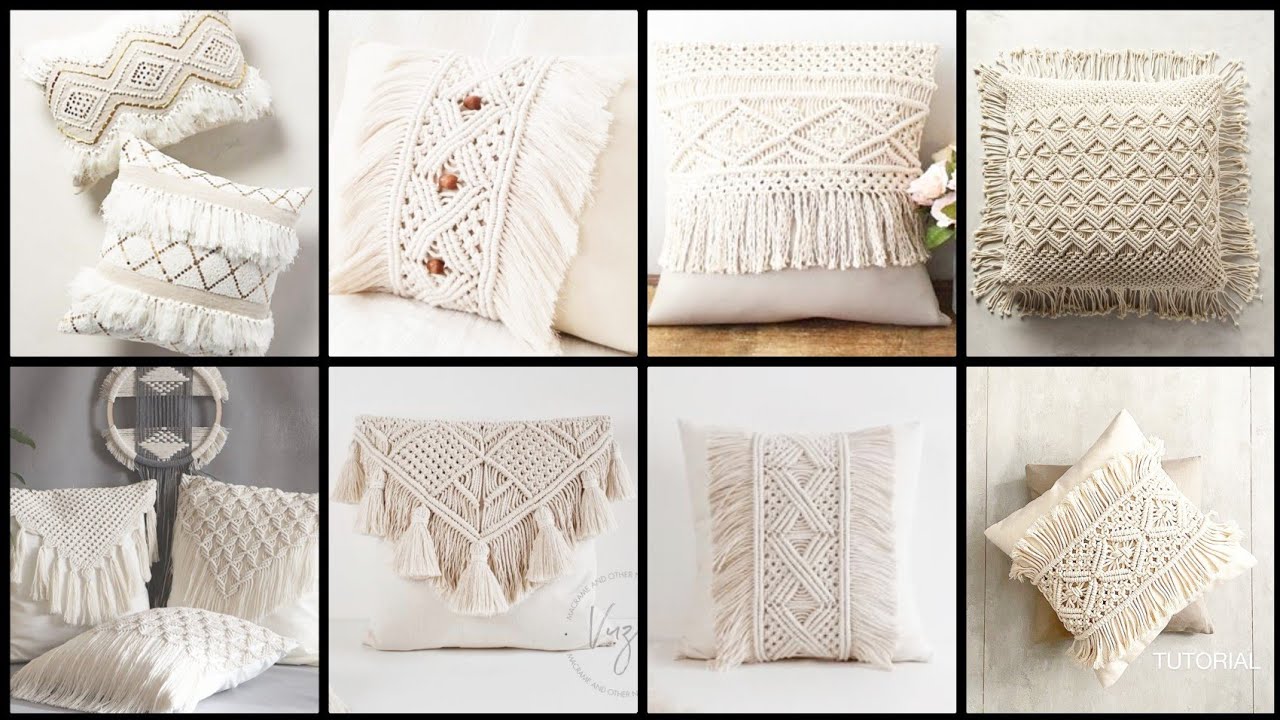 50 Macrame Cusion Covers |Macrame Cushion Designs