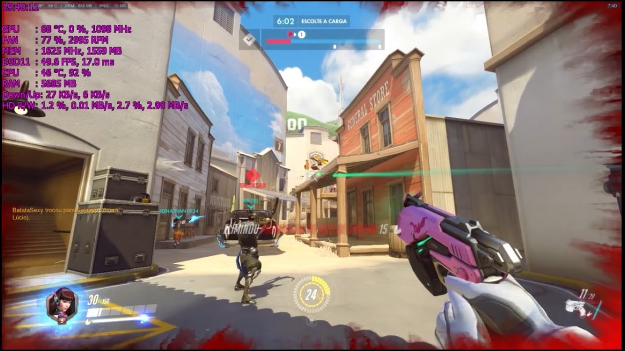 Overwatch - High @768p - ASUS R7 360 OC 2GB [720p]