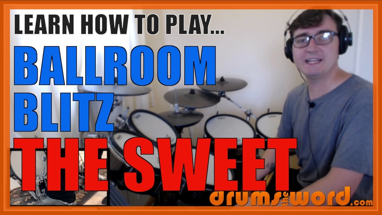 ★ Ballroom Blitz (The Sweet) ★ Drum Lesson PREVIEW | How To Play Song (Mick Tucker)