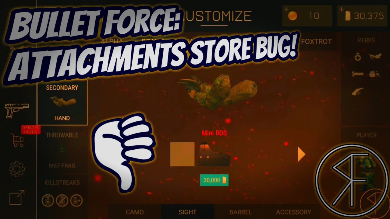 Bullet Force: Weapon Attachments Shop Bug - Random Fandom